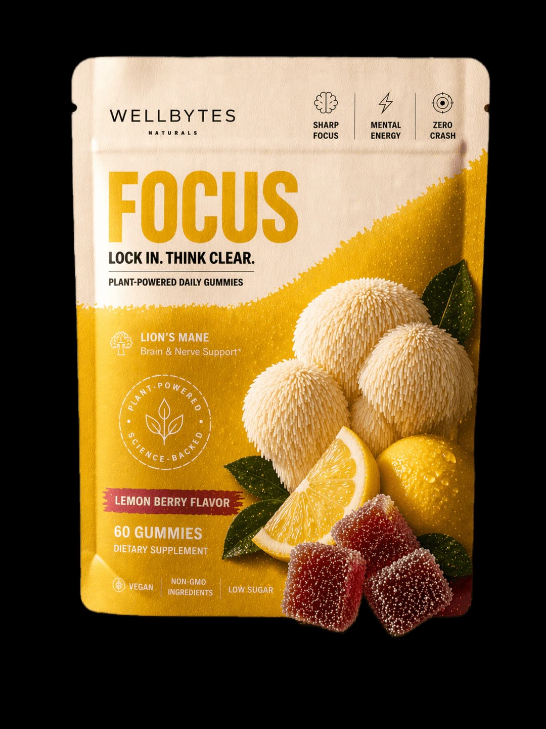 WellBytes Focus — Brain Boosting Gummies