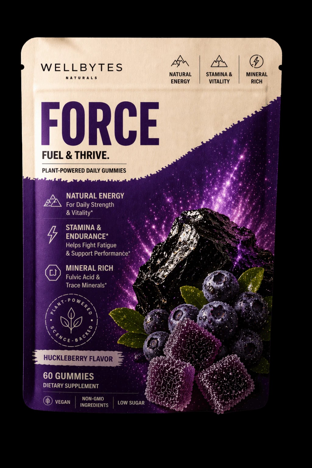 WellBytes Force — Shilajit Daily Gummies