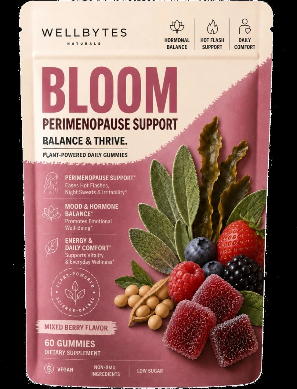 WellBytes Bloom — Perimenopause Support Gummies